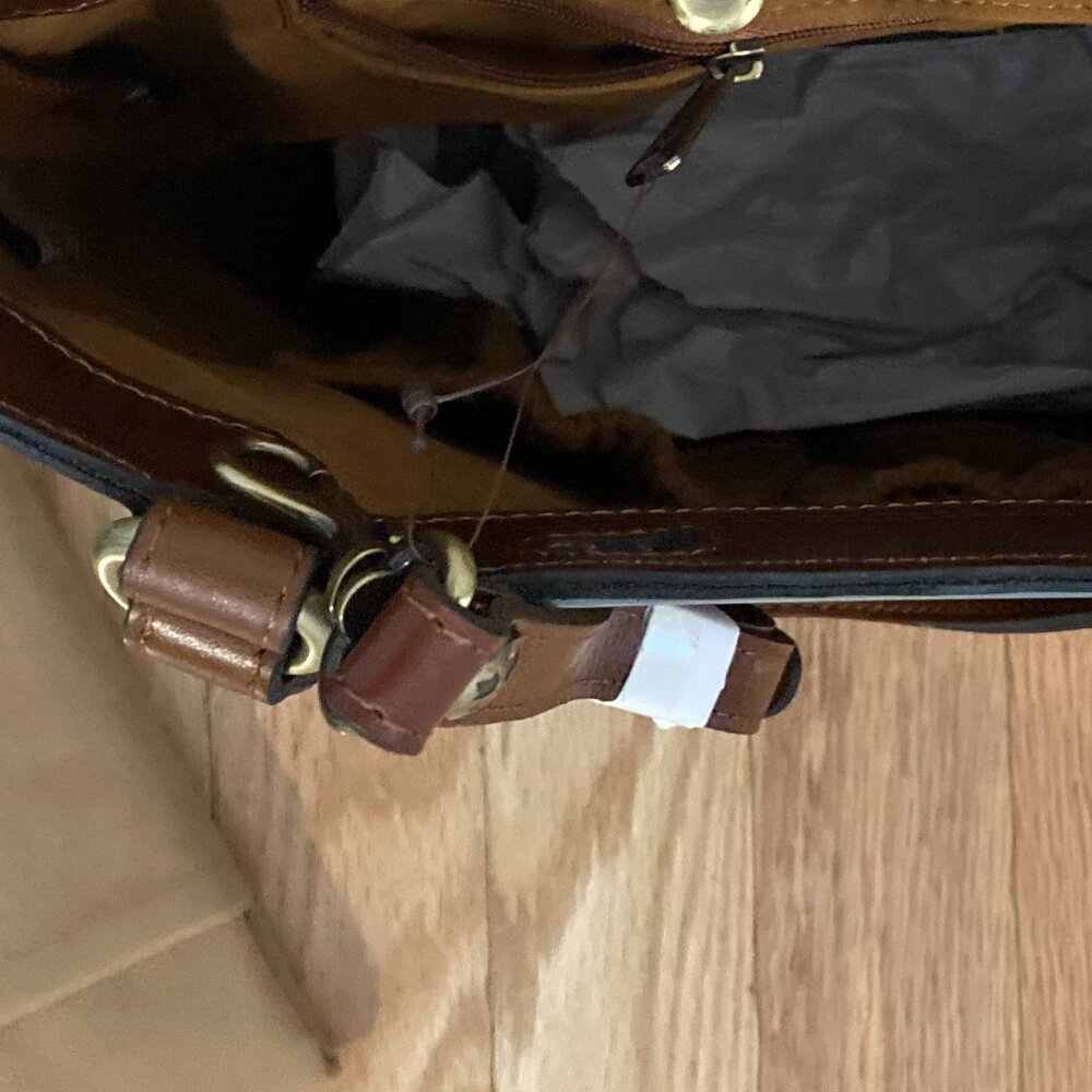 Patricia Nash Brown Leather Tote Bag - Picture 6 of 9